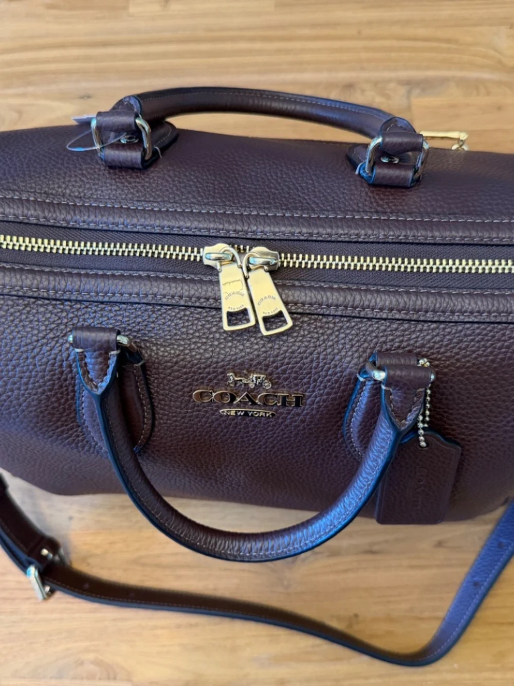 Coach Large Rowan in Maple - NWT